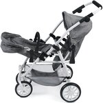 Bayer Chic 2000 691-76 - Le buggy Twinny pour poupées  Anthracite
