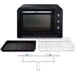 Moulinex yy2917fb optimo mini four 60l  7 modes de cuisson  2 200w  jusqu'à 240°  four convection  chaleur tournante  décongélation