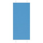 vidaXL Store plissé bleu 95x200 cm largeur du tissu 94 4 cm polyester