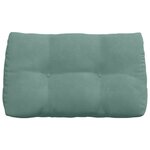 vidaXL Coussin de Dos Vert Mer 80 x 24 x 50 cm Velours
