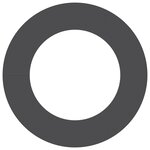 vidaXL adapté pour anneaux d'arbre plats 5 Pièces Noir Ø50 / 80 cm Acier