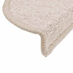 vidaXL Tapis d'escalier 20 pièces 56 x 17 x 3 cm Taupe Demi-rond