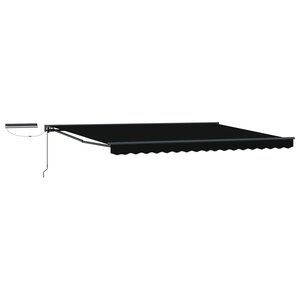 vidaXL Auvent rétractable électrique Noir et anthracite 4 × 3 m