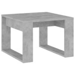 vidaXL Table d'appoint Gris béton 50x50x35 cm Bois d’ingénierie