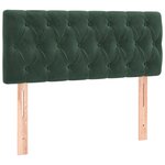 vidaXL Sommier à lattes de lit avec matelas Vert foncé 100x200 cm