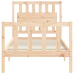 vidaXL Cadre de lit sans matelas bois de pin massif