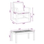 vidaXL Ensemble de canapé de jardin Naturel Bois de teck solide