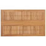 vidaXL Ensemble de salle à manger pour jardin 7 Pièces Marron Teck massif