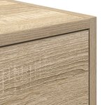vidaXL Meuble TV chêne sonoma 80x31x25 5 cm bois d'ingénierie