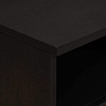 vidaXL Cabinet de chevet avec tiroir 2 Pièces Noir 40 x 33 x 46 cm