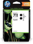 Hp hp 711 80ml noir cart. D encre 2-pack hp 711 80ml cartouche d encre noir 2-pack