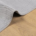 vidaXL Tapis IZA poils courts style scandinave gris 100x200 cm