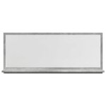 vidaXL Armoire à miroir de salle de bain gris béton bois d'ingénierie