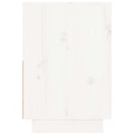 vidaXL Tables de chevet 2 Pièces Blanc 60x34x51 cm Bois de pin solide
