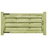 vidaXL Portillons 2 Pièces Bois de pin imprégné 150x75 cm Vert