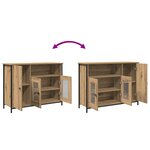 vidaXL Buffet Chêne artisanal 100 x 35 x 75 cm