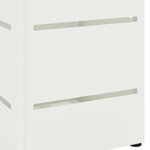 vidaXL Porte-parapluie Blanc 15 5 x 15 5 x 49 cm Métal