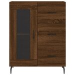 vidaXL Buffet chêne marron 69 5x34x90 cm bois d'ingénierie