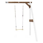 AXI Portique mural en bois Blanc Marron 1 balançoire 160x171x207cm