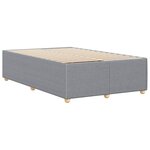 vidaXL Cadre de lit sans matelas gris clair 120x200 cm tissu