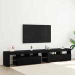 vidaXL Meubles TV 2 Pièces Chêne noir 290 x 36.5 x 40 cm
