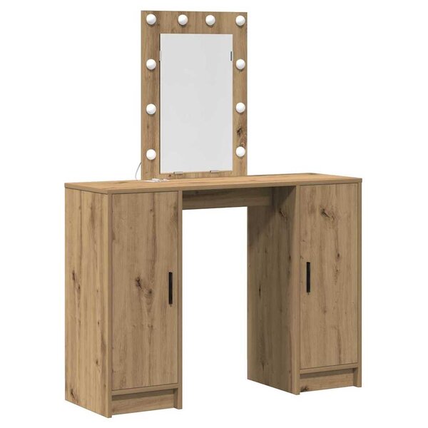 vidaXL Table de Toilette Marron 102 x 33 x 135 cm Bois d'ingénierie