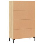vidaXL Buffet haut chêne sonoma 69 5x31x115 cm bois d'ingénierie