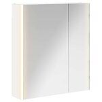 vidaXL Armoire Miroir de Salle de Bain Blanc 63 5 x 15 5 x 70 cm