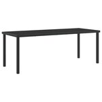vidaXL Ensemble de salle à manger pour jardin 9 Pièces Noir Poly rotin