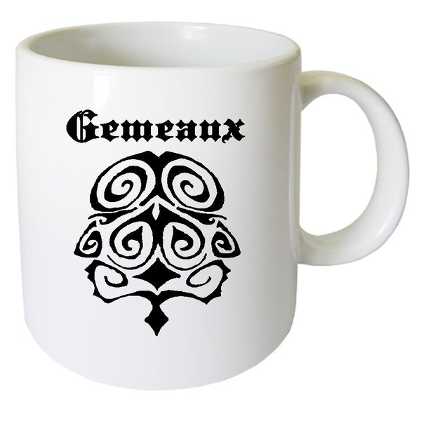 Tasse en céramique gémeaux cbkreation