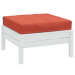 vidaXL Coussin de palette rouge mélangé 60x60x9 5 cm tissu