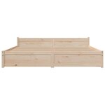 vidaXL Cadre de lit sans matelas bois massif 180x200 cm