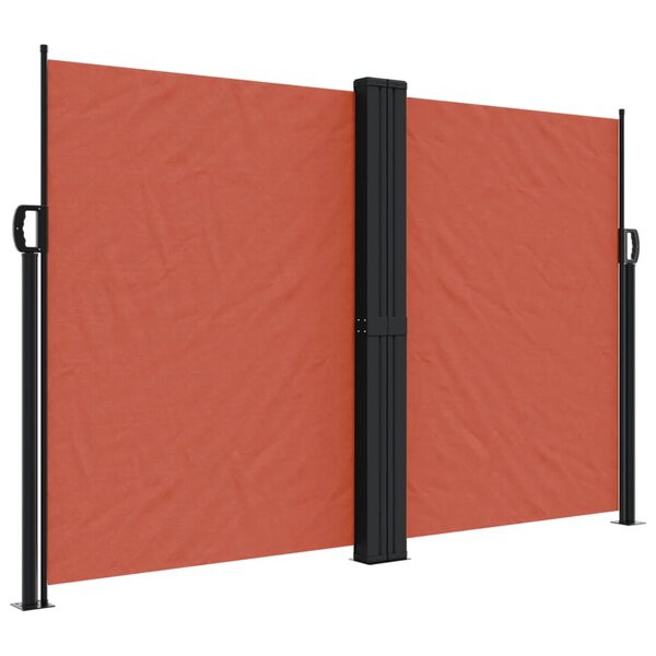 vidaXL Auvent latéral rétractable terre cuite 160x600 cm