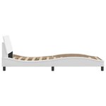 vidaXL Cadre de lit sans matelas blanc 90x200 cm similicuir