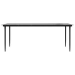 vidaXL Ensemble à manger de jardin 7Pièces noir poly rotin verre
