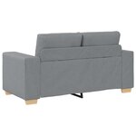 vidaXL Ensemble de Canapés avec coussin avec oreiller Gris tissu