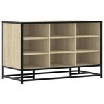 vidaXL Banc à chaussures chêne sonoma bois d'ingénierie et métal