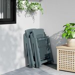 vidaXL Chaises inclinables de jardin lot de 2 vert PP