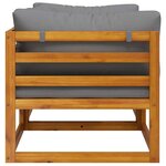 vidaXL Canapés d'angle sectionnels 2 Pièces avec coussins Gris foncé