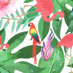 vidaXL Coussin de banc de jardin Floral Vert et rose 180 x 50 x 4 cm