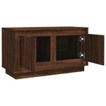 vidaXL Meuble TV chêne marron 80x35x45 cm bois d'ingénierie