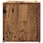 vidaXL Meuble TV vieux bois 80x34x35 5 cm bois d'ingénierie