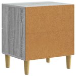 vidaXL Cabinet de chevet 2 Pièces Sonoma gris 43 x 34 5 x 48 cm