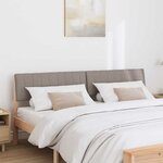 vidaXL Tête de lit capitonnée Taupe 180 cm Pin massif