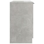 vidaXL Armoire de bain Gris béton 64 5x33 5x59 cm Bois d'ingénierie