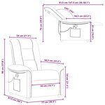 vidaXL Fauteuil de massage inclinable Rouge bordeaux Tissu