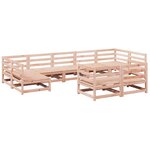 vidaXL Salon de jardin 9 Pièces bois massif sapin de douglas