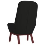 vidaXL Chaise de relaxation Noir Velours