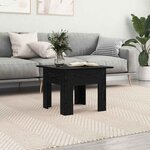 vidaXL Table basse Chêne noir Bois d'ingénierie