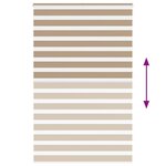 vidaXL Store zèbre marron sable largeur du tissu 145 9 cm polyester